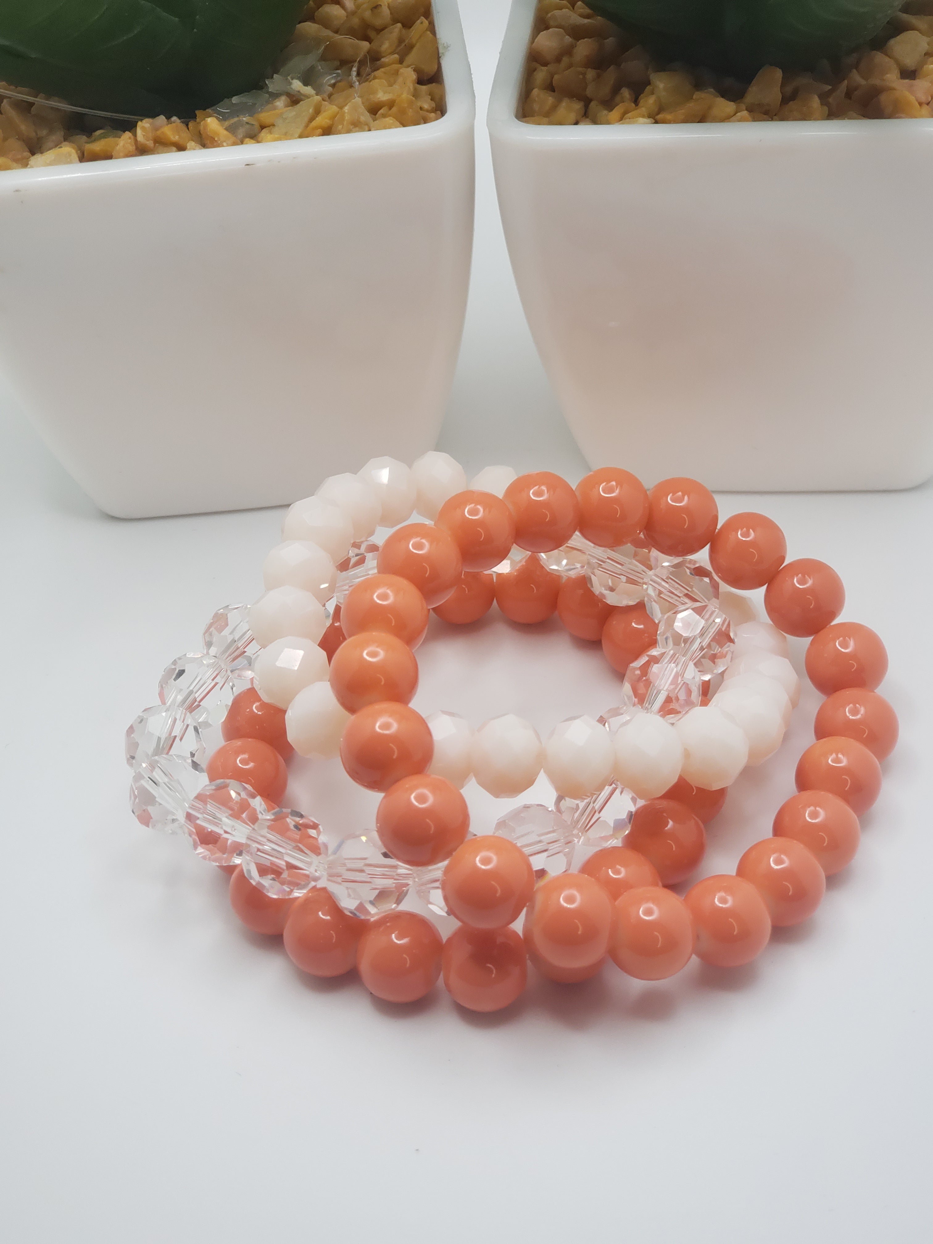 Coral Mix Beaded Set