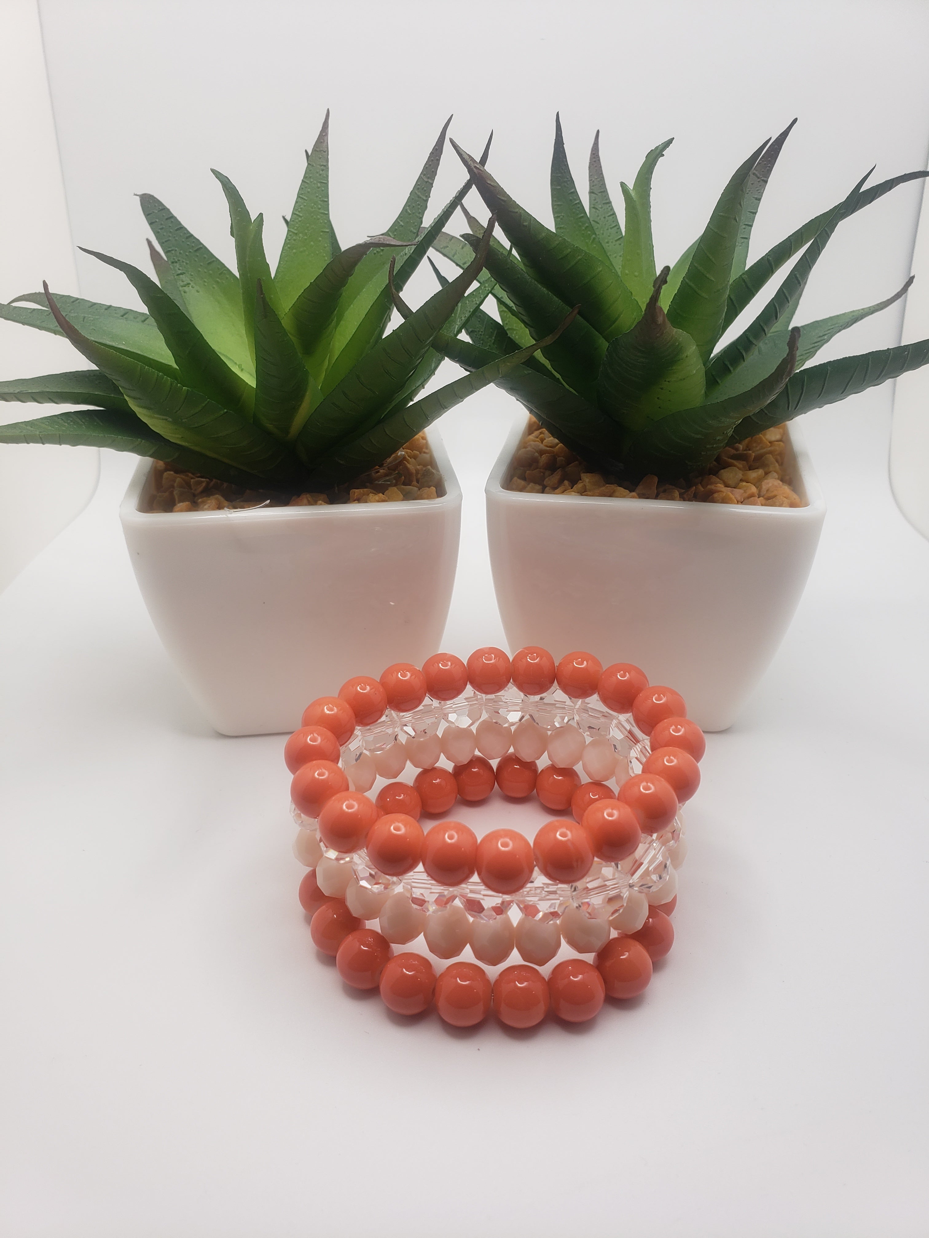 Coral Mix Beaded Set