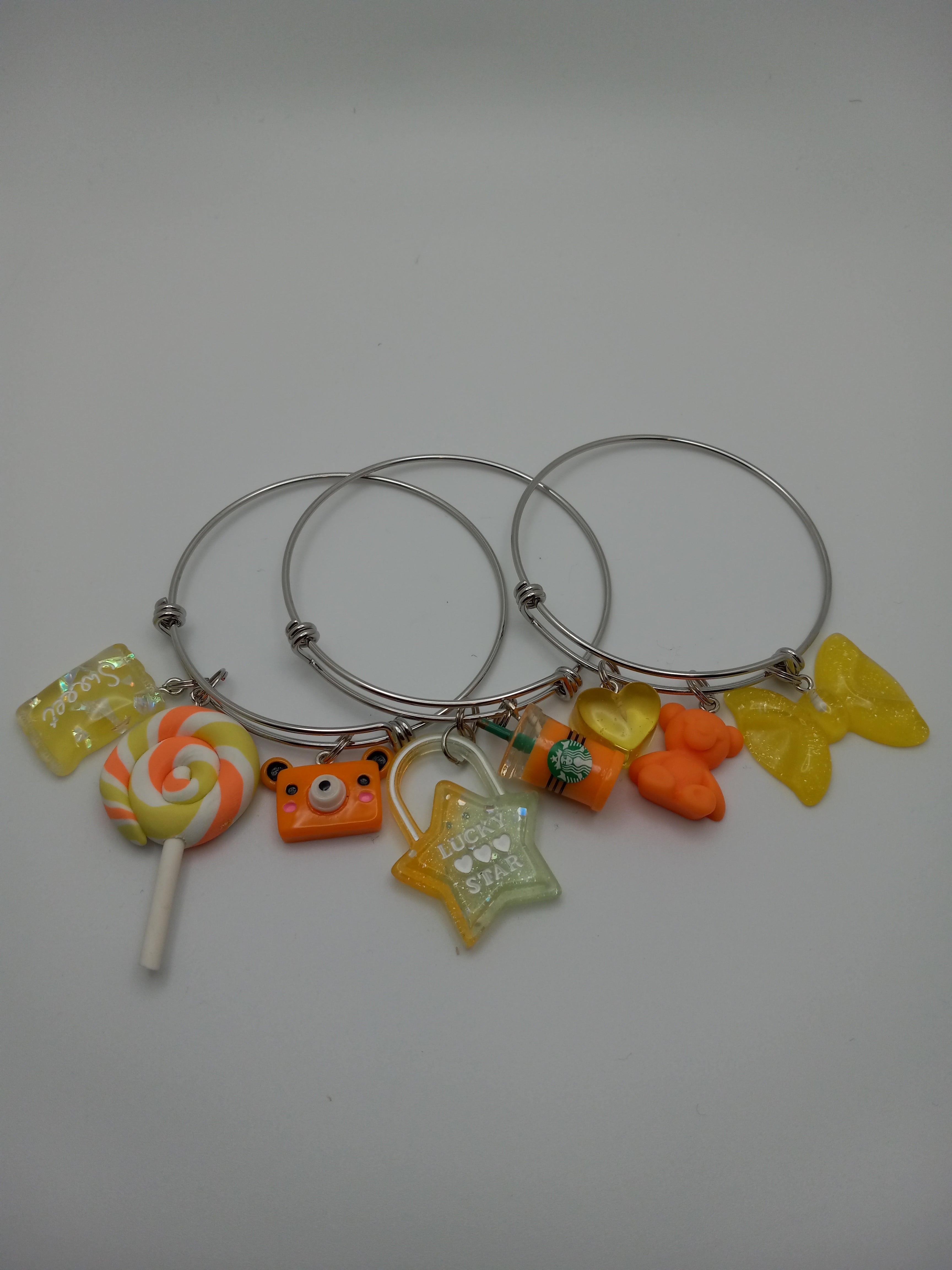 Adjustable Charm Bangles